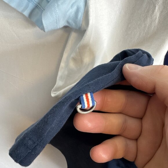 K-Swiss 50 Years Colorblock Logo T-Shirt Blue White Men’s Large - Picture 5 of 5